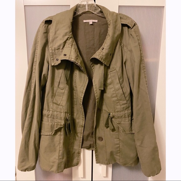 GAP Army Military Green Jacket Coat Size S - Picture 4 of 8